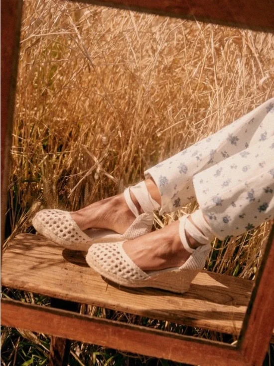 Sézane Mélodie Espadrilles Ecru NEW WITH BOX SIZE 7 - Picture 3 of 9